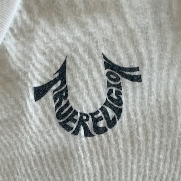 True Religion Women’s White V-Neck T-Shirt - Size S - Picture 5 of 7